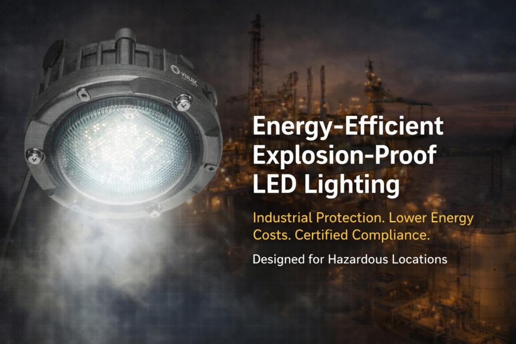 industrial explosion proof LED lighting fixture for hazardous locations